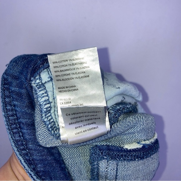 Pilcro Anthropologie Wide Leg Crop Culotte Jeans Sz 27  Denim High Rise Pockets - Picture 13 of 16